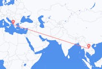 Flyrejser fra Khon Kaen, Thailand til Korfu, Grækenland