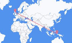 Flyreiser fra Sorong, Indonesia til Edinburgh, Skottland