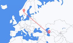 เที่ยวบิน จาก Türkmenbaşy, เติร์กเมนิสถาน ไปยัง Rörbäcksnäs, สวีเดน