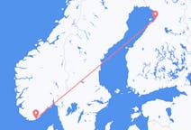 Flights from Kristiansand, Norway to Oulu, Finland
