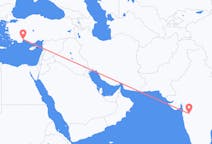 出发地 印度出发地 舍地目的地 土耳其安塔利亚的航班