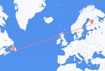 Flyreiser fra Saint-Pierre, Saint-Pierre-et-Miquelon til Kuopio, Finland