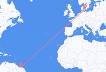 Flights from Paramaribo to Copenhagen