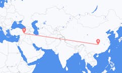 Vluchten van Zhangjiajie, China naar Diyarbakir, Turkije