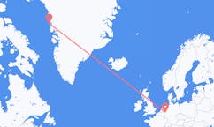 Loty z Upernavik, Grenlandia do Düsseldorf, Niemcy