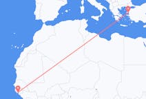 Flights from Bissau to Mytilene