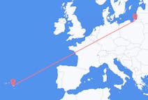 Fly fra Kaliningrad til Ponta Delgada