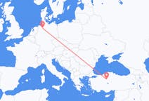 Flyreiser fra Ankara, Tyrkia til Bremen, Tyskland
