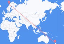 Flights from Auckland, New Zealand to Leknes, Norway