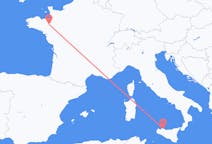 出发地 法国雷恩目的地 意大利巴勒莫的航班