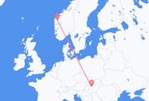 Flyreiser fra Sandane, Norge til Budapest, Ungarn
