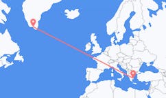 出发地 格陵兰纳萨克目的地 希腊雅典的航班