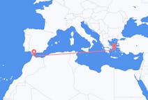 Vluchten van Tétouan naar Syros