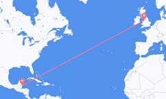 Flyrejser fra Caye Caulker, Belize til Liverpool, England