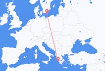 Flights from Zakynthos Island, Greece to Bornholm, Denmark