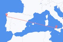 Flyg från Vigo, Spanien till Palermo, Italien