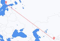Loty z Samarkanda, Uzbekistan do Turku, Finlandia