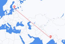 Flights from Durgapur, India to Helsinki, Finland