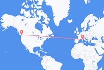 Flyreiser fra Vancouver, Canada til Ajaccio, Frankrike