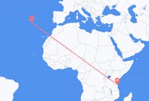 Loty z Dar es Salaam w Tanzanii do Santa Maria w Portugalii
