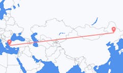 Flights from Daqing, China to Samos, Greece