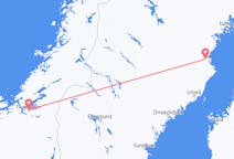 Loty z Skellefteå, Szwecja do Trondheim, Norwegia