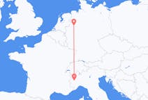 Flyrejser fra Münster, Tyskland til Torino, Italien