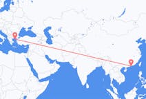 Flyreiser fra Hong Kong, til Lemnos