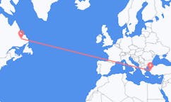Flights from Happy Valley-Goose Bay to Izmir