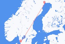 Vluchten van Lulea naar Göteborg