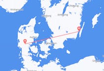 Flights from Kalmar, Sweden to Billund, Denmark