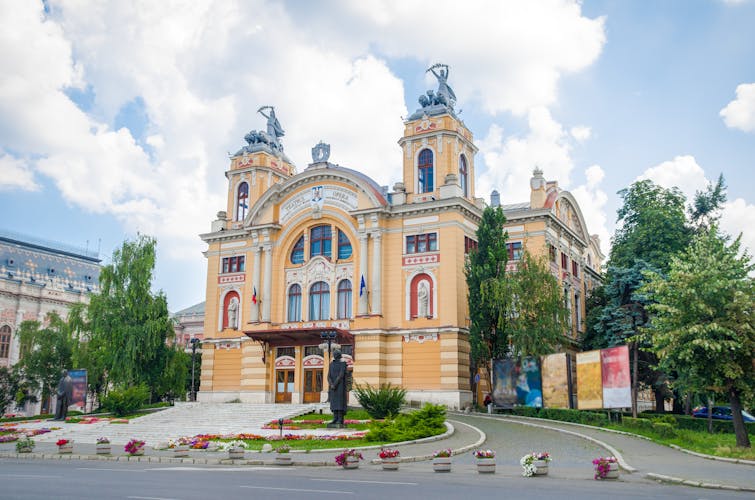 National Romanian Theater and Opera House in Cluj Napoca city in the Transylvania region of Romania.