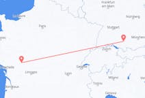 Flyg från Poitiers, Frankrike till Memmingen, Tyskland