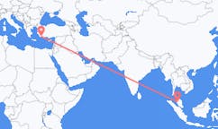 Flyg från Ipoh, Malaysia till Dalaman, Turkiet