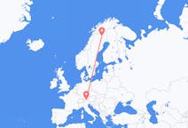 Flights from Gällivare, Sweden to Innsbruck, Austria