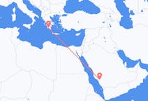 Flyreiser fra Al Bahah, Saudi-Arabia til Kalamata, Hellas