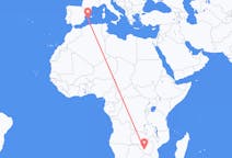 Flyrejser fra Bulawayo, Zimbabwe til Ibiza, Spanien