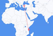 Flug frá Mtwara, Tansaníu til Antalya, Tyrklandi