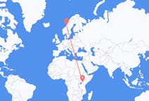 Flights from Eldoret, Kenya to Rørvik, Norway