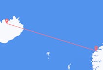 冰岛出发地 阿克雷里飞往冰岛飞往奥勒松的航班