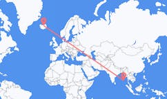 Flüge von Port Blair, Indien nach Akureyri, Island