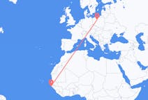 Flyreiser fra Cap Skiring, Senegal til Bydgoszcz, Polen