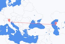 Flights from Aktau to Verona