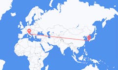Flyrejser fra Nagasaki, Japan til Perugia, Italien
