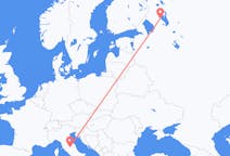 Flights from Petrozavodsk, Russia to Perugia, Italy