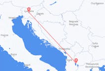 Flyg från Ohrid till Ljubljana