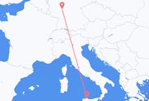 Flyg från Palermo, Italien till Frankfurt, Tyskland