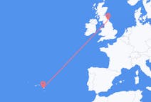 Flyrejser fra Newcastle upon Tyne, England til Ponta Delgada, Portugal
