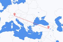 Flyrejser fra Muş, Tyrkiet til Innsbruck, Østrig