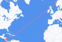 Flyreiser fra San José, Costa Rica til Bergen, Norge